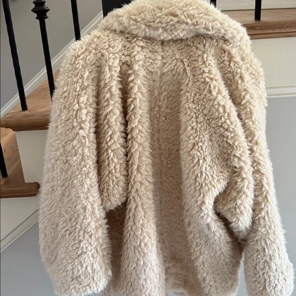 Brand New Free People Beige Teddy Jacket - Picture 5 of 5